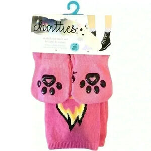 🌈 6/$60, NWT, Chatties Pet & Owner, Pink With Flame Theme Sock Set, One Size